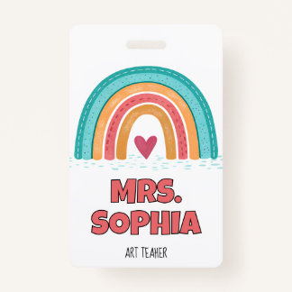Badge de l'enseignant personnalisé Reel