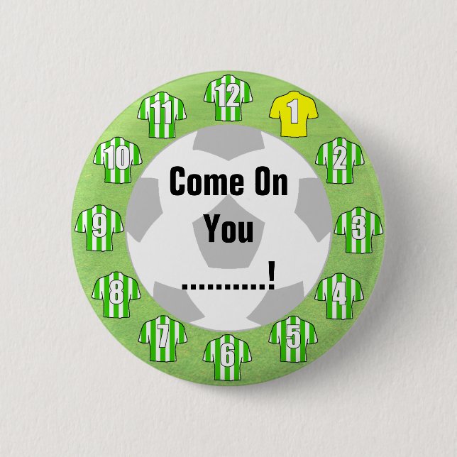 Badge de l'équipe de football avec chemises blanch (Devant)