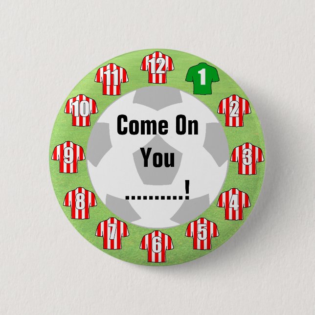Badge de l'équipe de football avec Chemises rouges (Devant)
