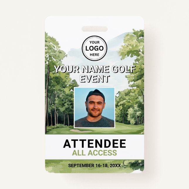 Badge de l'événement Photo Golf (Devant)