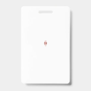 Badge de mariage élégant à monogramme