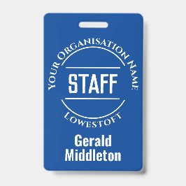 Badge de membre du personnel