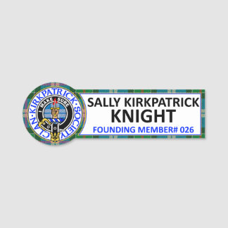 Badge de nom de Sally Kirkpatrick Knight CKS