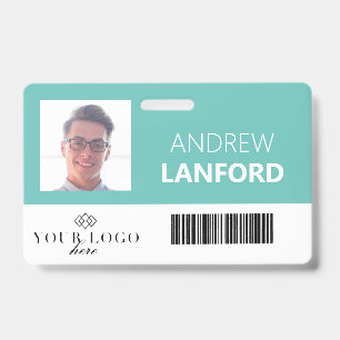 Badge de nom d'employé   Logo et couleur personnal