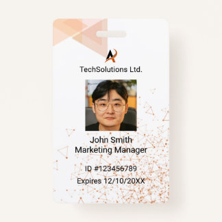 Badge de nom d'employé personnalisé | ID personnel