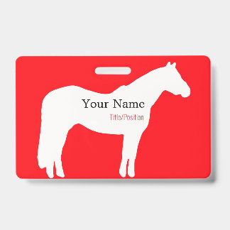 Badge de nom d'événement de cheval