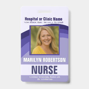 Badge de nom d'hôpital ou de clinique médicale