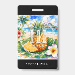 Badge de nom HIMELE ʻOhana Ananas