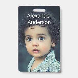 Badge de nom personnalisé pour enfant