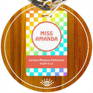 Badge de nom personnalisé pour enseignant ID Badge