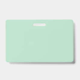 Badge de nom vert menthe professionnel