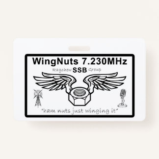 Badge de nom WingNuts avec Lanynard
