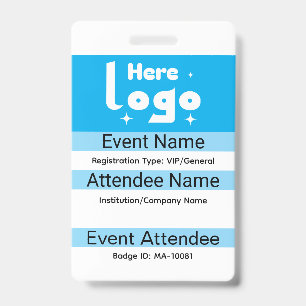 Badge de participant personnalisé pour conférence
