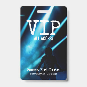 BADGE DE PASS ALL ACCÈS PERSONNALISÉ VIP SUR MESUR