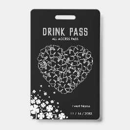 Badge de passe de boisson de la Saint-Patrick