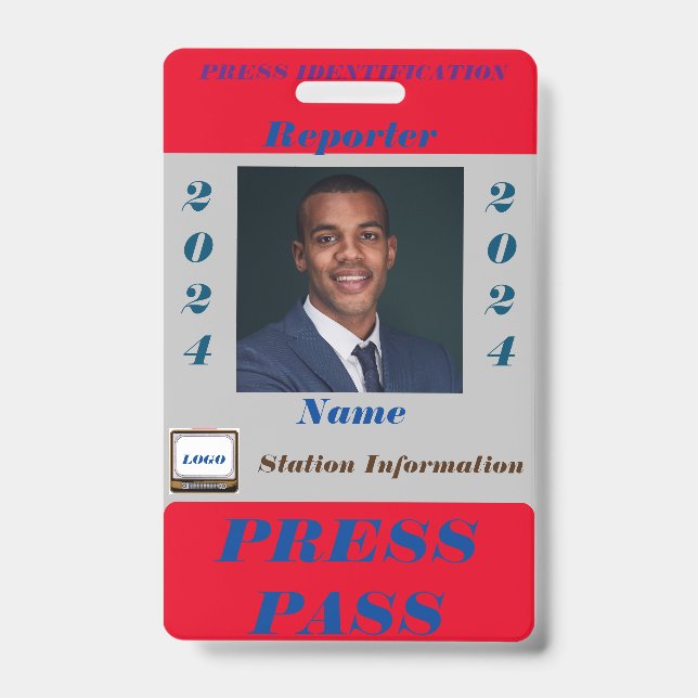 Badge de passe de presse (Avant)