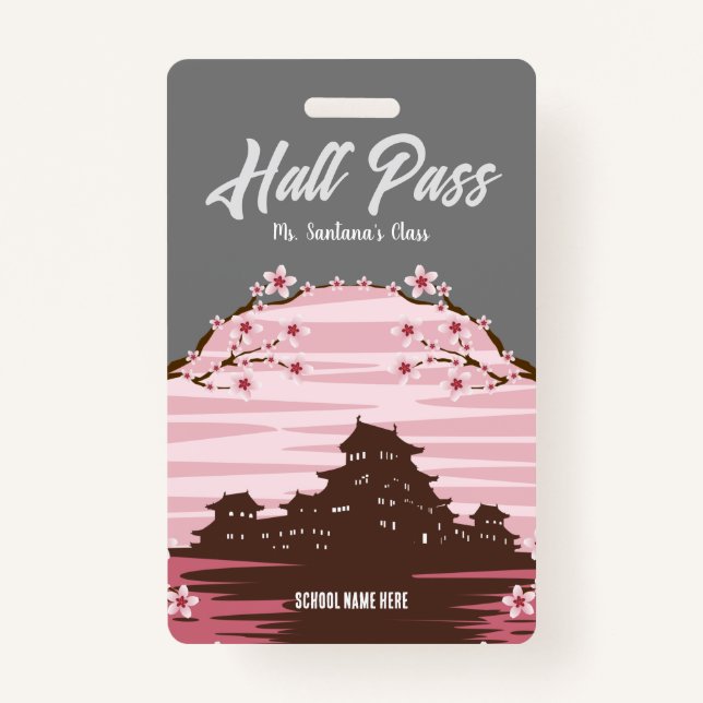 Badge de passe Pink Blossom Hall (Devant)