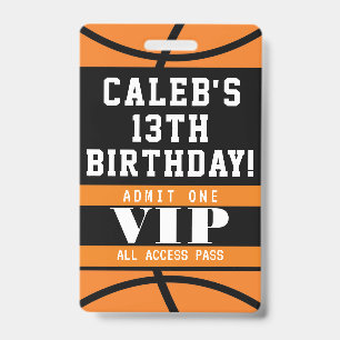 Badge de passe VIP pour fête d'anniversaire de bas