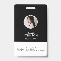 Badge de photo d'identification personnalisé pour 