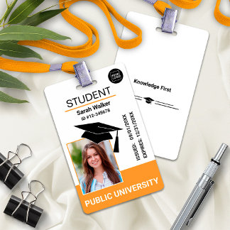 Badge de photo d'identité scolaire universitaire –