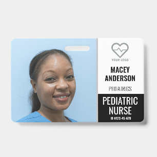 Badge de photo grand format pour employés d'hôpita