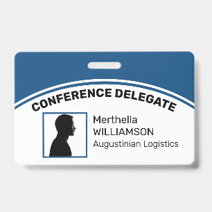 Badge de photo ID personnalisé délégué CLASSIQUE B