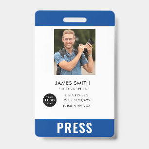 Badge de photographe de presse