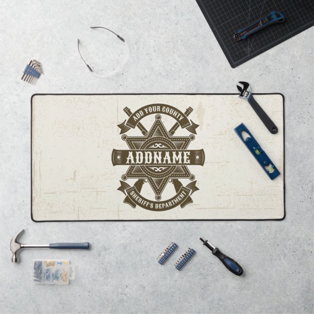 Badge de Rifles Adjoint Old West Sheriff Personnal (Poste de travail)