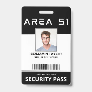 Badge de sécurité de la carte d'identité photo per