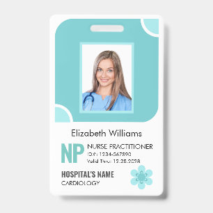 Badge de sécurité photo personnalisable pour infir