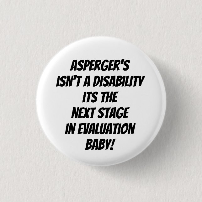 badge de sensibilisation au syndrome d'asperger (Devant)