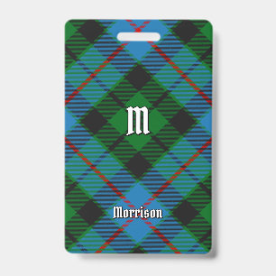 Badge de tartan de chasse Clan Morrison