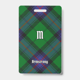 Badge de tartan de chasse du clan Armstrong