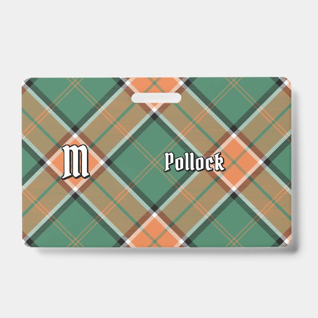 Badge de tartan du clan Pollock (Avant)
