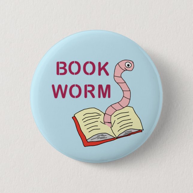 Badge de ver de livre pour les amateurs de livre (Devant)