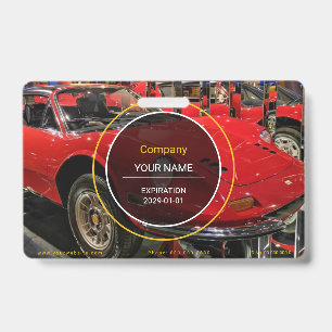 Badge de voiture de sport classique