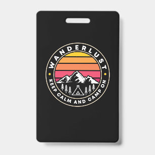 Badge Déambuler Restez Calme Et Campez