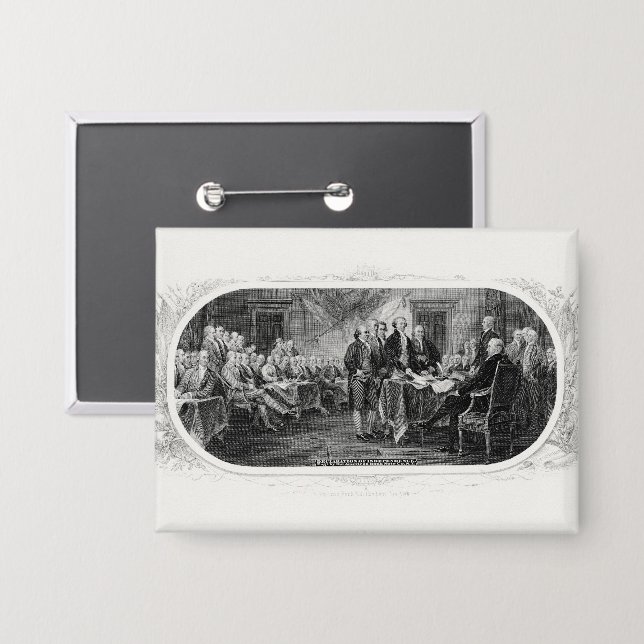 Badge Déclaration d'indépendance : Projet de loi de 2 $, (Recto/Verso)