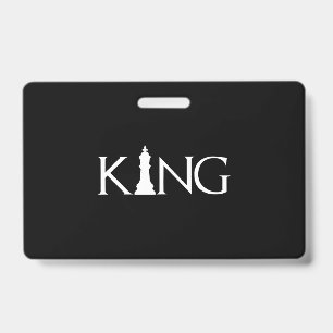 Badge Déguisement d'Halloween pièce d'échecs Roi amateur