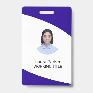 Badge d'employé de l'entreprise personnalisé Photo