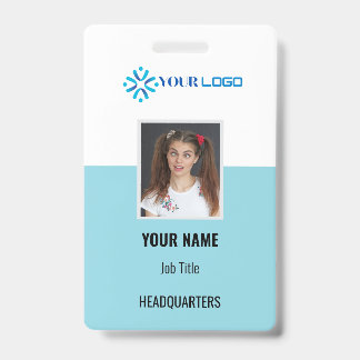 Badge d'employé d'entreprise personnalisé avec ID