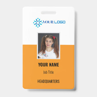 Badge d'employé d'entreprise personnalisé avec ID