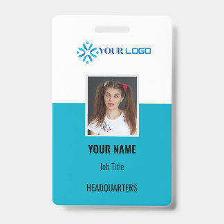 Badge d'employé d'entreprise personnalisé avec ID