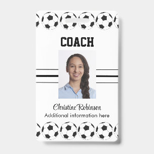 Badge d'entraîneur de ballons de football