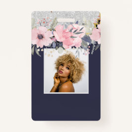 Badge Design Propre Jolie Fille Rose Papier à lettres fl