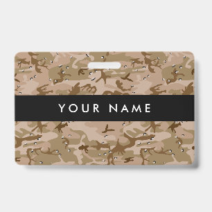 Badge Dessert camouflage avec galets, Militaire, Armée