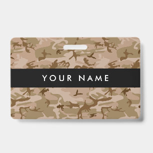 Badge Dessert Camouflage, camouflage marron, Militaire,