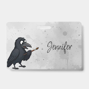 Badge Dessin animé d'artiste personnel personnalisé de c