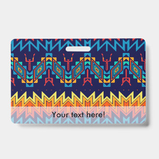 Badge dessin tribal design abstrait