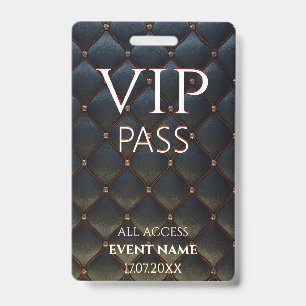 badge d'ID d'événement vip du cool Access Pass